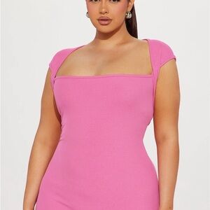 Fashion Nova Pink Maxi Dress